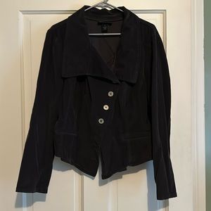 Medium/dark gray corduroy blazer